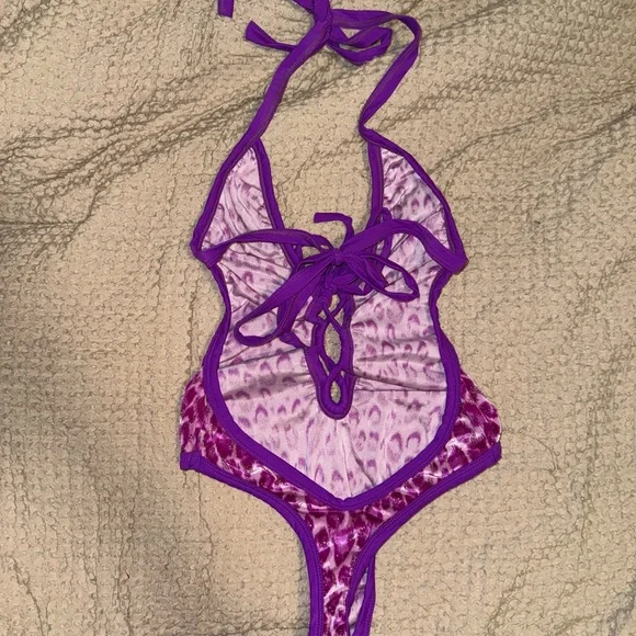 Sparkle cheetah one piece dance wear - Picture 3 of 5